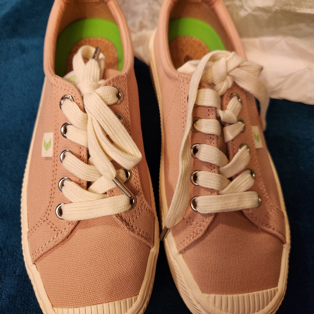 Pink Canvas Sneakers with White Laces Women's Multi Sizes
